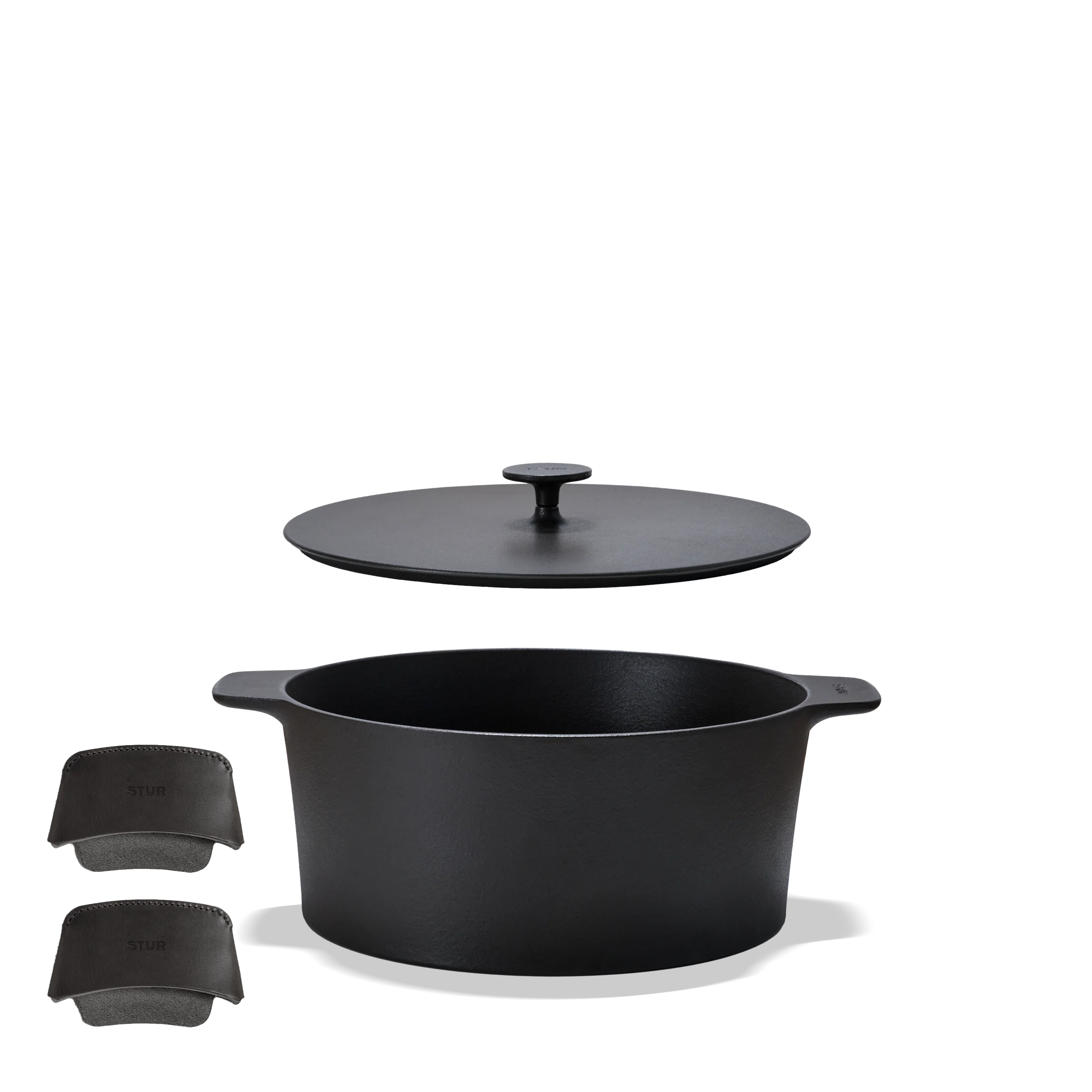 Gusseisenbräter 28 cm + Griffschutz Duo schwarz - Image 8